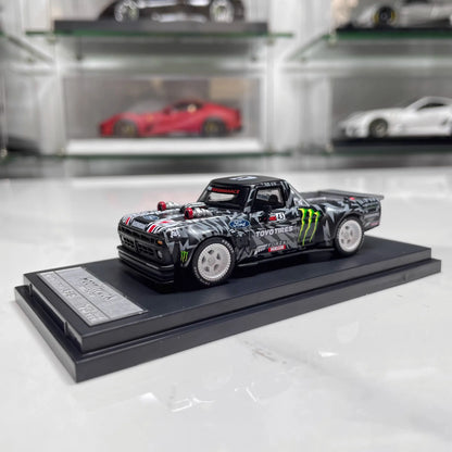 SW 1:64 Mustang Hoonicorn F-150 Monster Energy Tianmen Mountain High Detail Diecast Alloy Car Model Display Collect Perfect Gift