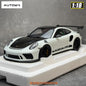 AUTOART 1/18 Scale New Porsche 911 (991.2) GT3 RS Weissach Package Car model Sports car Static collection
