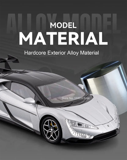 BYD YANGWANG U9 1:24 Cars Miniature Models Toys Wheel Shock Absorption Light Music Supercar