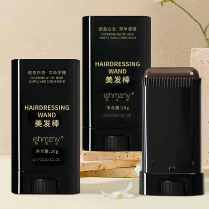 2-in-1 Instant Comb Hair Dye, Touch up Comb, Waterproof Sweat proof Hair Dye Comb for Gray Hair Coverage Beard Hair Color Stick