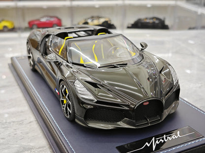 MR 1/18 Bugatti W16 Mistral Resin Motor Vehicle Toy Die-casting Metal Model Collection Boy Gifts