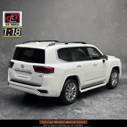 LCD Diecast model 1/18 scale Land Cruiser LC300 ZX SUV Metal car model Static display collection holiday gifts