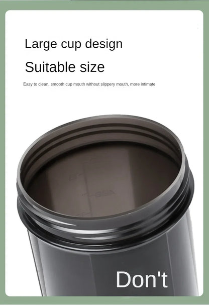 Portable Protein Powder Shaker Bottle Leak Proof Water Bottle For Gym Outdoor Fitness Training Sport Mixing Cup With Scale