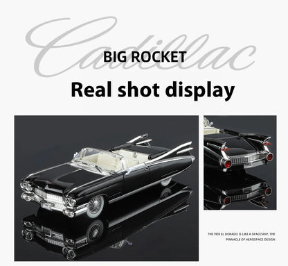 Retro luxury 1:24 convertible sports car alloy model, exquisite desktop ornaments, best collection for car model enthusiasts
