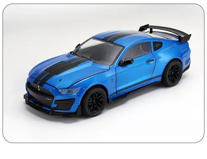 Ford Mustang Shelby GT500 Large Size  Alloy Sports 1:18 Car Model Diecasts Metal Racing Car Model Sound and Light Simulation