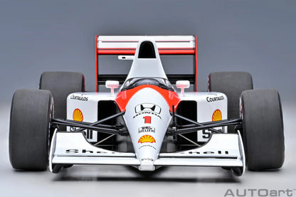 AUTOART New 1/18  Honda MP4/6 1991 #1 (with McLaren logo)  Car model  Send to a friend  Personal collection Static ornament