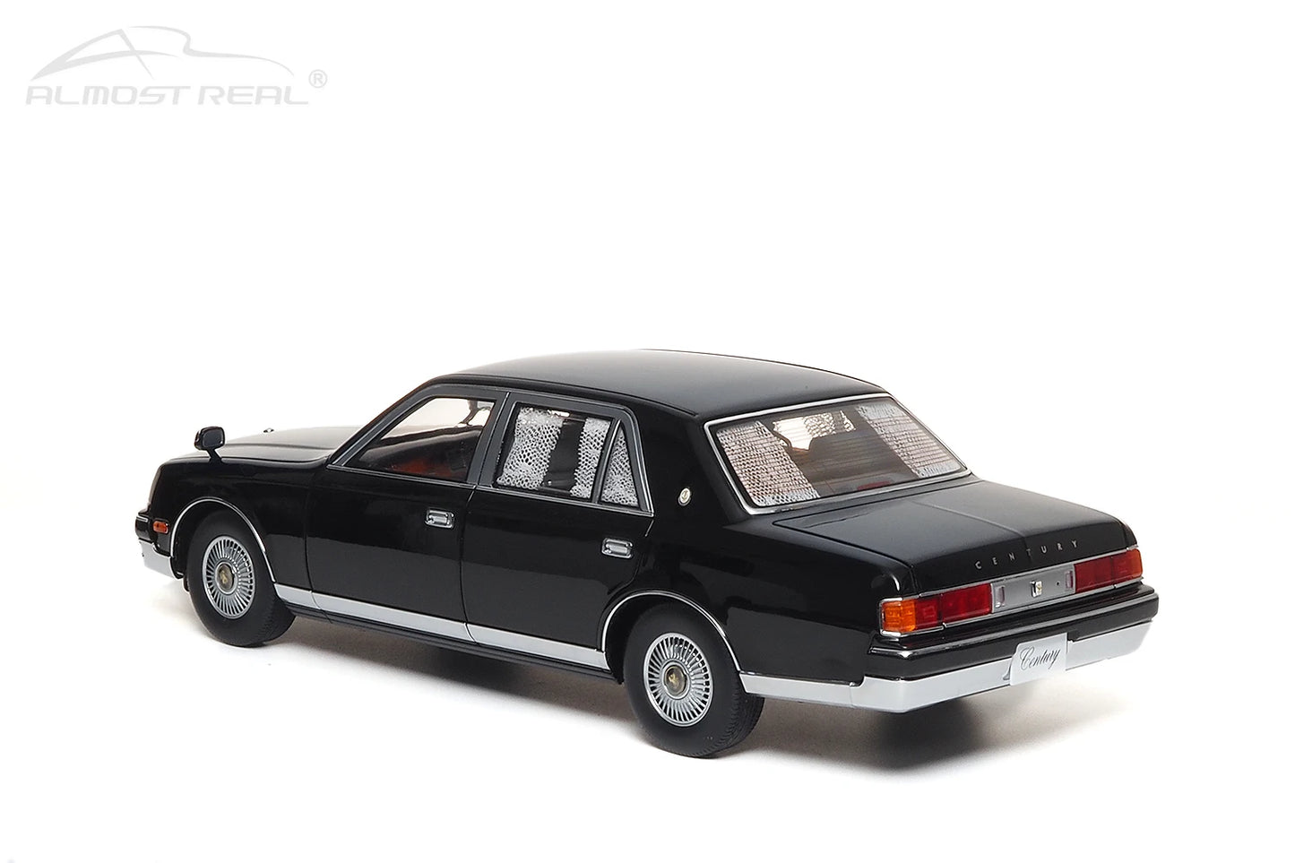 Almost Real Car model 1/18 Toyota Century alloy full open model 1997 black Static collection Collect Holiday gift