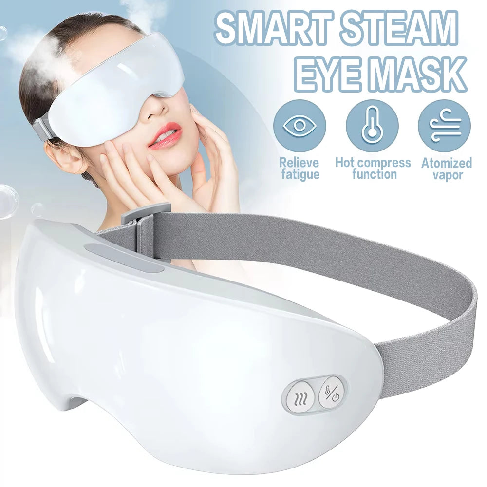 TINSOL Smart eye massager, steam eye mask, eye massager effectively relieves eye fatigue and dry eyes, smart eye care device