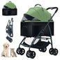 Dog Carrier Backpack 3-in-1 Pet Stroller Wagon Removable Carrier Cat Stroller for Medium Dogs Up to 55lbs Daily Travel Use