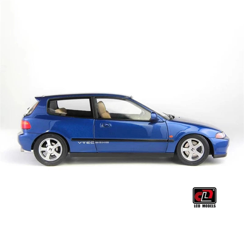 LCD 1/18 Car Model Honda Civic Mk5 EG6 Car Model Simulation Model Diecast Model Collect Ornaments Boy Custom Birthday Toy Gift