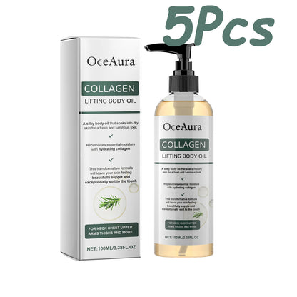 Collagen Lifting Body Oil Hydrating Tightening Whole Body Massage Essential Oil Lifting Firming Body Oil for Dry Skin Moisturize