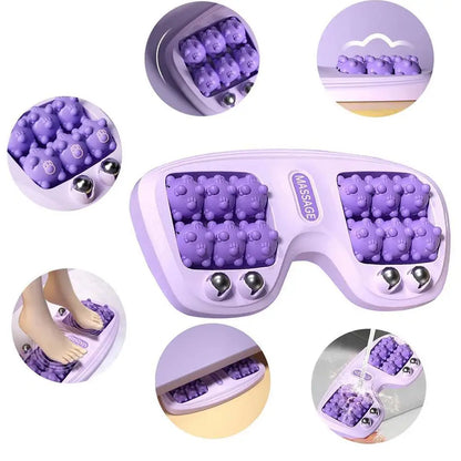 Foot Massager Roller Feet Acupressure Point Massage Plantar Fasciitis Pain Relief Relax Roller Trigger Point Reflexology Tool