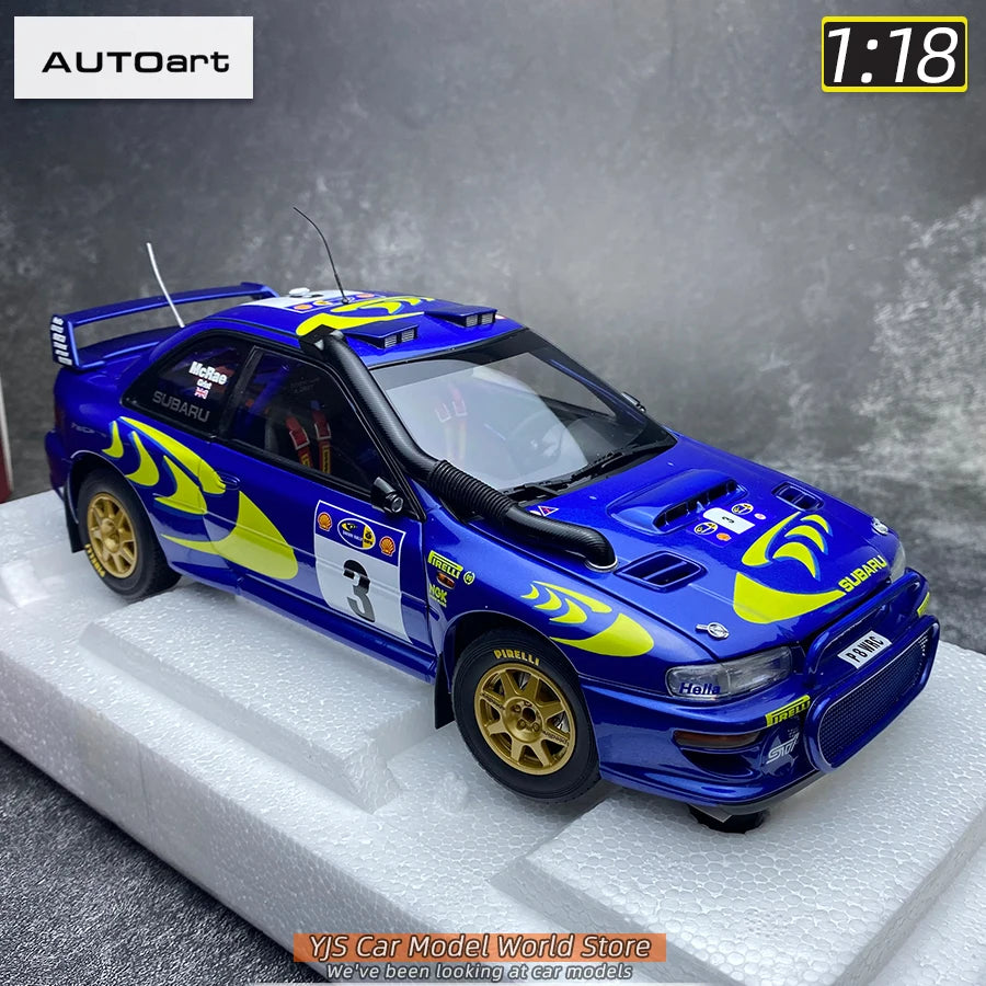 AUTOART Die-cast car model 1/18 Subaru Impreza WRC Rally of Monte Carlo  Static display car models
