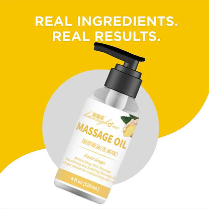 Ginger Massage Oil for Relaxing Muscles Massage Oil for Massage Body Oil for Skin Moisturizing for Men and Women 120ml