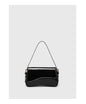 Red Patent Leather Armpit Bag for Women Solid Color Hasp Glossy Surface Shoulder Bags American Simple Female Fashion Handbag