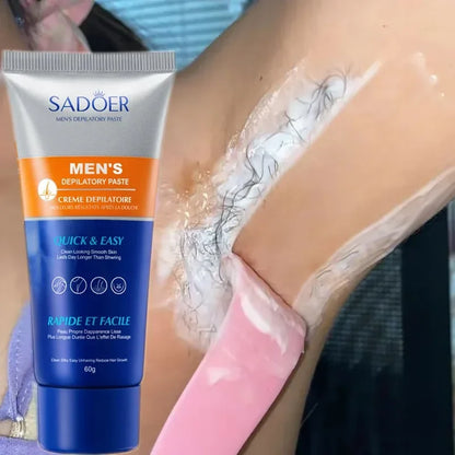 Men's Hair Removal Cream Permanent Epilator Private Area Painless Hair Remover Growth Inhibitor Spray Suitable Sensitive Skin