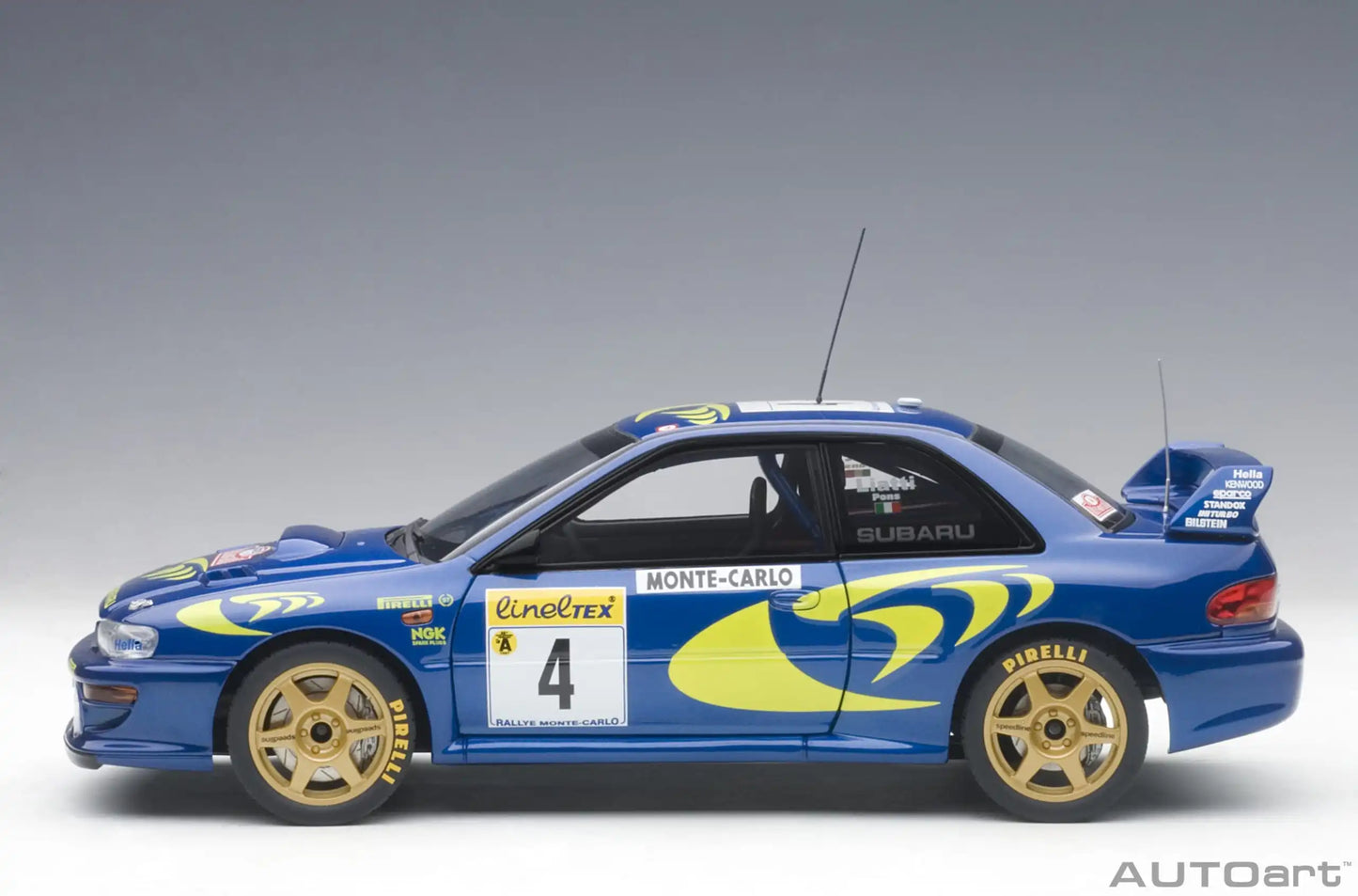 AUTOART Die-cast car model 1/18 Subaru Impreza WRC Rally of Monte Carlo  Static display car models
