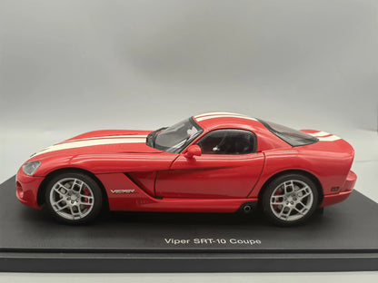 Autoart 1:18 VIPER SRT-10 COUPE 2006 Red/Black Simulation Limited Edition All Open Alloy Metal Static Car Model Toy Gift