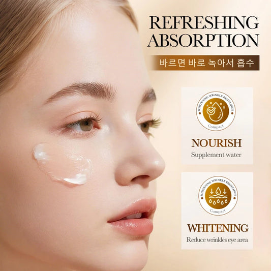 SADOER Rice Essence Eye Cream Anti Dark Circles Anti-Aging Anti Wrinkles Whitening Moisturizing Korean Eyes Skin Care Cosmetics