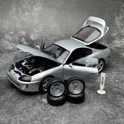 WHELART Diecast model 1/18  Ty SUPRA A80 Metal Car model Static display collection holiday gifts