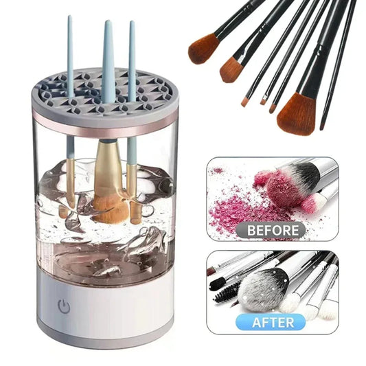 Automatic Rotating Makeup Brush Cleaner Electric Cosmetic Brush Washing Machine