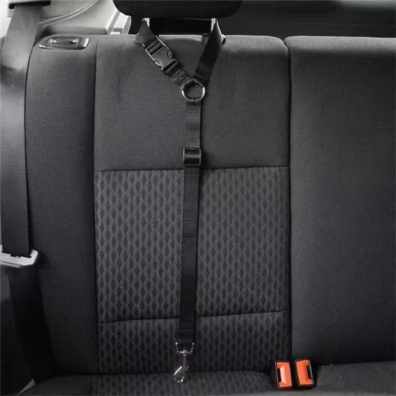 Pet Car Safety Seat Belt Nylon Headrest Restraint Harness Leash Adjustable for Dogs And Cats Travel Vehicle Accessory