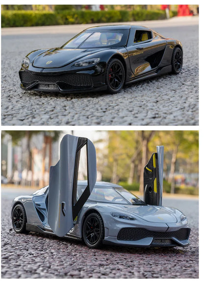 Koenigsegg Gemera 1:24 Car Alloy Diecast Model Collect Hobby Model Ornaments Gift For Friend Pull Back Toy New Style Sports Car