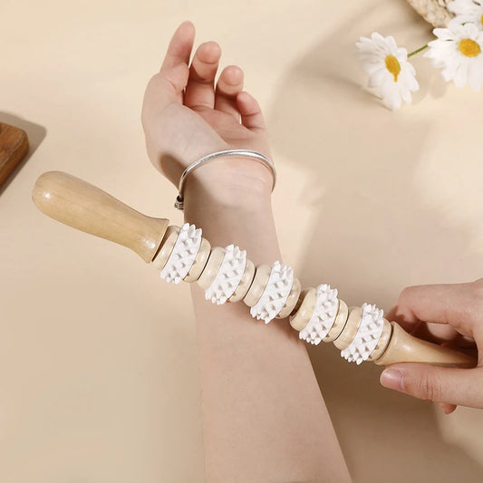 Wooden Massage Roller Stick Fat Loss Body Sculpting Massage Tools Meridian Relaxation Promote Blood Circulation