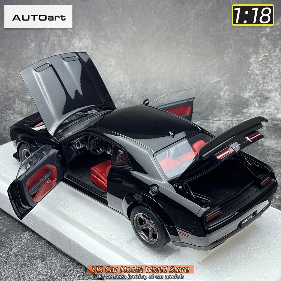 AUTOart 1/18 Dodge Challenger SRT 2023 Hellcat Widebody 2018 Car model Static model sports car birthday gift