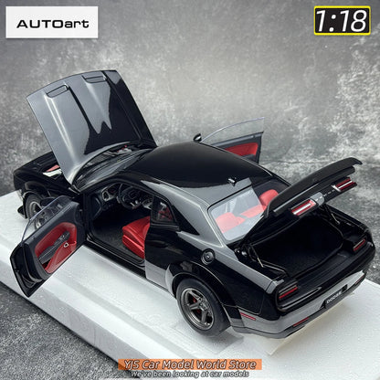 AUTOart 1/18 Dodge Challenger SRT 2023 Hellcat Widebody 2018 Car model Static model sports car birthday gift