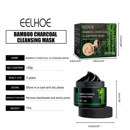 Bamboo Charcoal Blackhead Remover Mask Deep Cleanig Purifying Shrink Pores Cream Oil Control Exfoliator Peel Mud Mask Skin Care