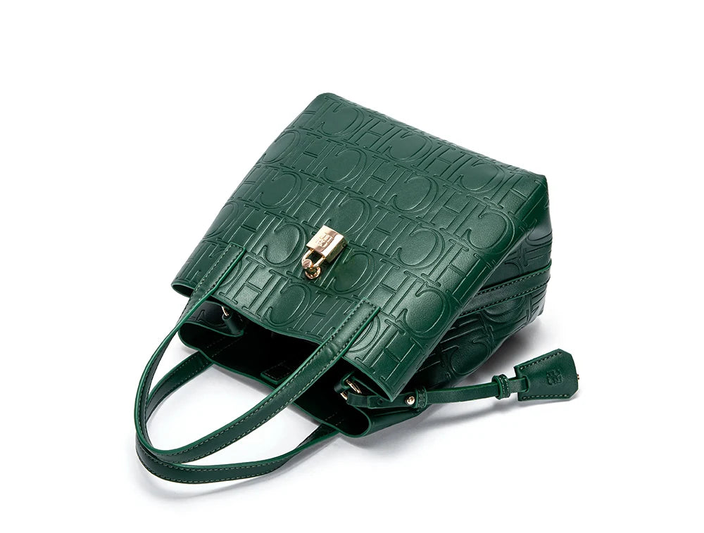 CH Classic Simple Solid Color Women's New Large Capacity Handbag Letter Element Women's Handbag