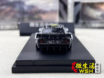 SW 1:64 Ford Mustang Hoonicorn RTR KamaZ Modified Trailer Simulation Static Alloy Car Model Gift Toy.