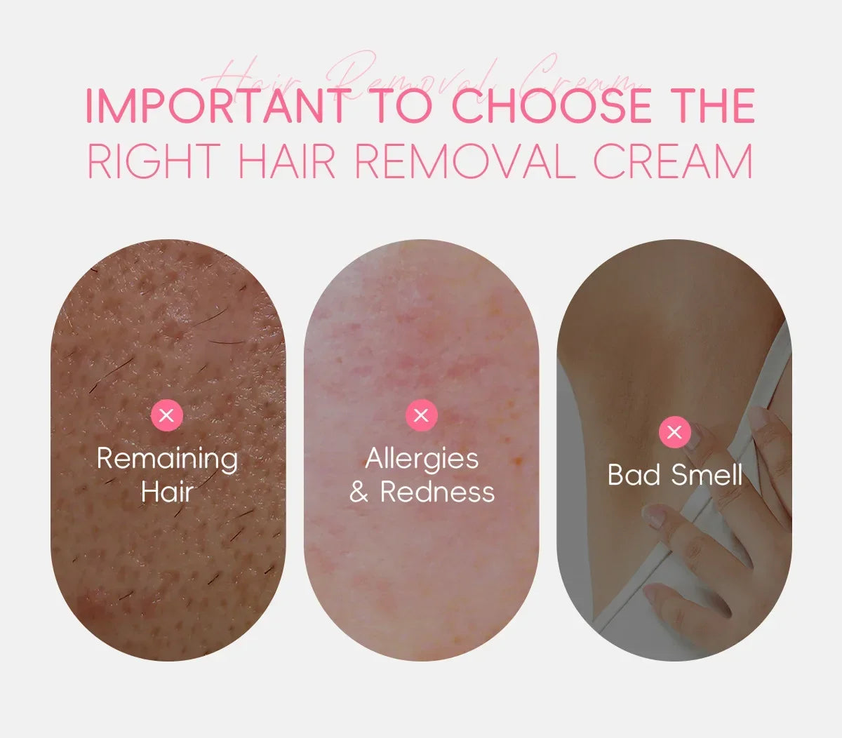 LAIKOU Hair Removal Cream  Intimate Areas Epilator Cream Painless Health Hair Remover Growth Inhibitor Men Woman Body Care 50g