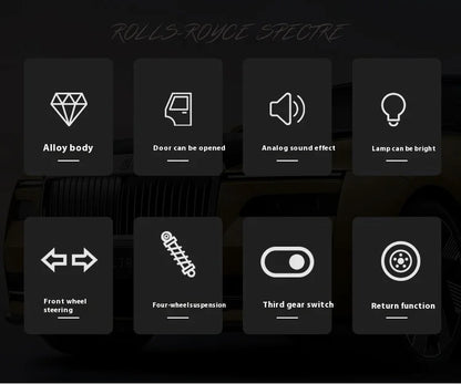 Rolls-Royce Shining 1:24 Alloy Model Toy Vehicle, Best Collection for Vehicle Enthusiasts, Gifts