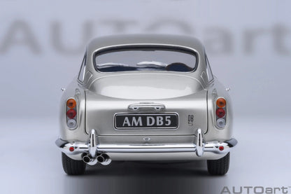 Autoart 1/18 ASTON MARTIN DB5  ABS 007/Goldfinger Bond , door full open sports car model static decoration collection