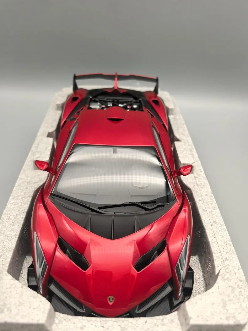 Autoart 1:18 VENENO Red Simulation Limited Edition All Open Alloy Metal Static Car Model Toy Gift