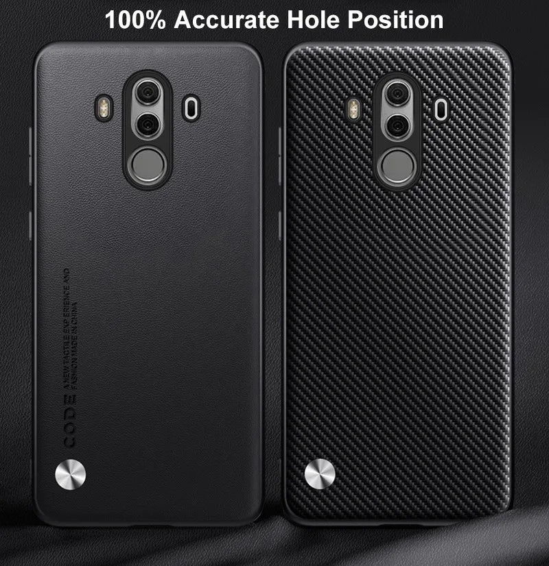 Luxury PU Leather Case For Huawei Mate 10 Pro 10Pro Back Cover Silicone Full Protection Phone Case For Huawei Mate 9 Mate9