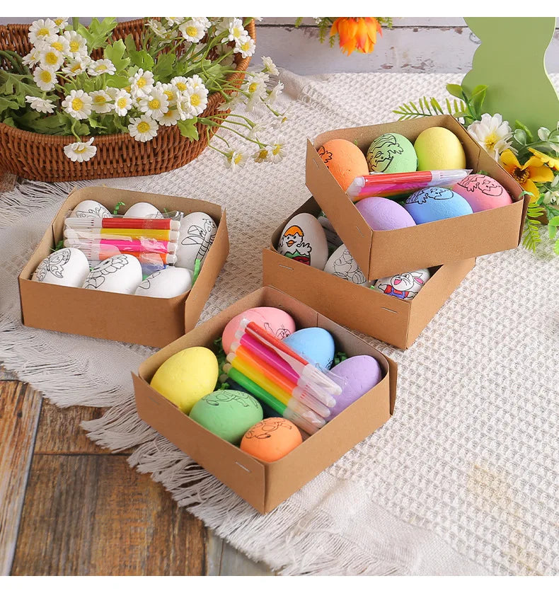 DIY Hand-Painted Easter Eggs, Easter Home Décor, Creative Easter Gift for Easter Party