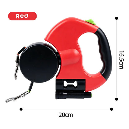BXX 360° Swivel Dual Head Retractable Dog Leash  One Hand Control For Medium Large Dogs  2026 New