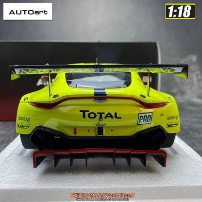 AUTOart 1/18 SCALE Aston Martin Vantage GTE Le Mans Pro 2018 Car model Static collection Furniture for display