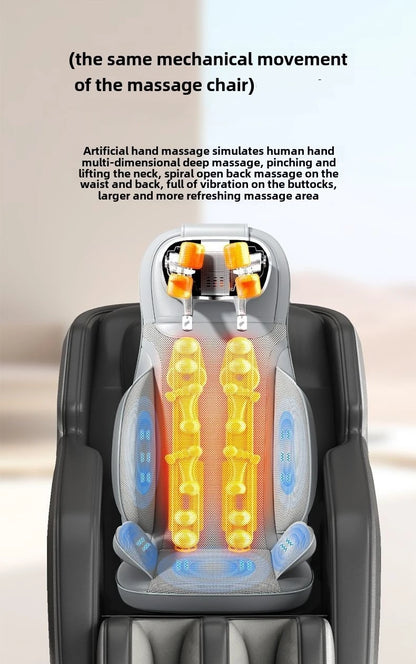 5 Vibrations Waist Hips Electric Back Massager Cervical Massage Chair Seat Cushion for Body Shiatsu Heated Kneading Relaxarion