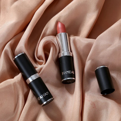 HANDAIYAN 12-color matte velvet lipstick long-lasting waterproof non-stick cup does not fall color lipstick lipstick