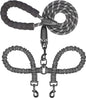 Double Dog Leash, Dual Dog Leash, 360 Swivel Tangle Free Bungee Walking Training Leash for Large Medium Dogs, Shock Absorbing Bu
