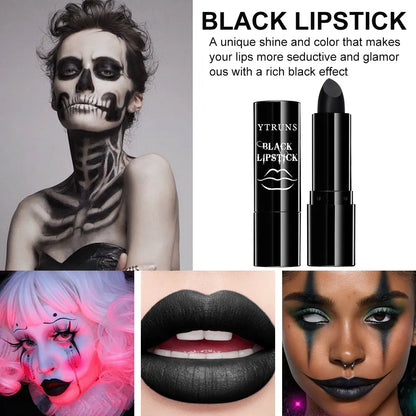 Matte Black Waterproof Lipstick – Long‑Lasting Dark Gothic Makeup