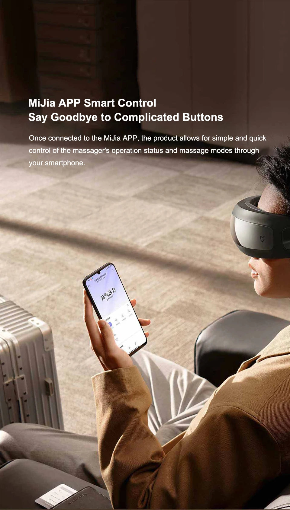 Original NEW MIJIA Smart Eye Massager  Zone Massage Visual Folding Massage Glasses Custom Eye Health For Mi Home APP