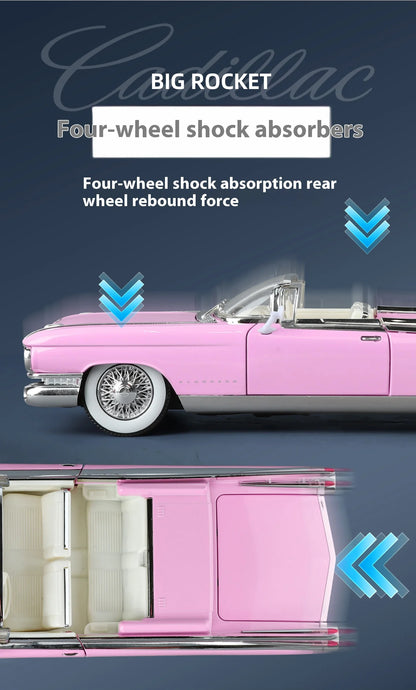 Retro luxury 1:24 convertible sports car alloy model, exquisite desktop ornaments, best collection for car model enthusiasts