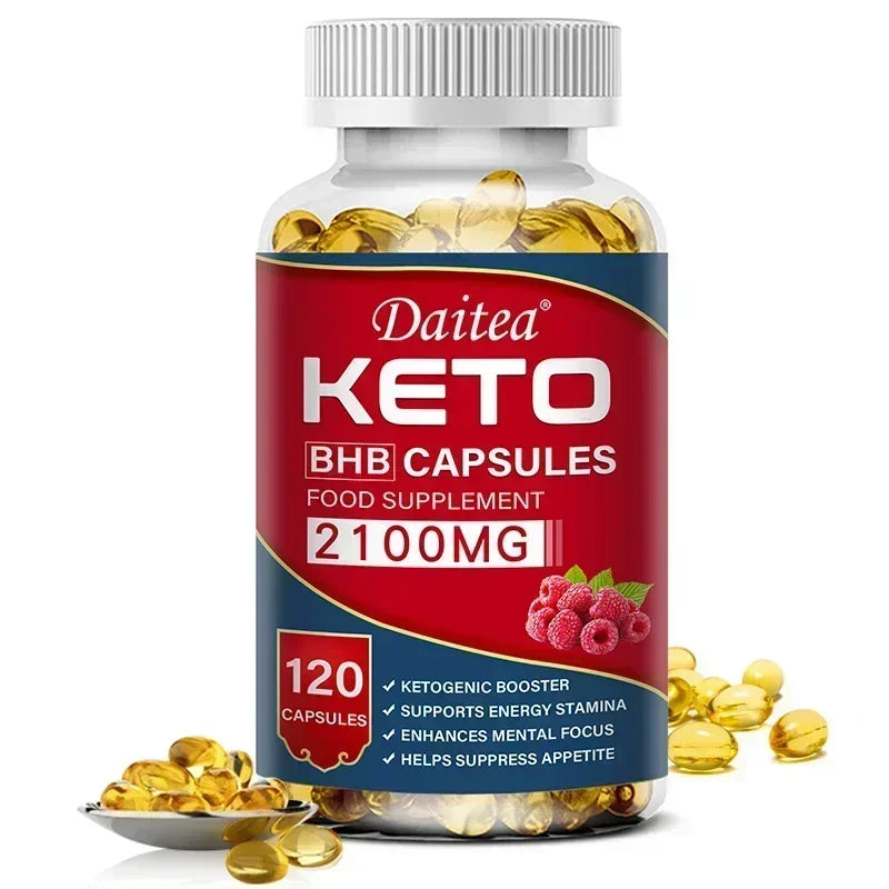 Keto BHB Capsules 2100mg - Supports Weight Management, Energy, Concentration, Promoting Metabolism, Ketogenic Diet Ketone Supplement
