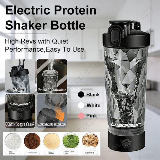 New Detachable Electric Mixing Cup Electric Protein Powder Shaker Cup USB Rechargeable Reusable Suitable For Lndoor/Outdoor Use