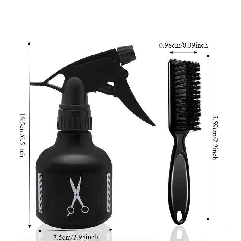 1/2pcs Professional Barber Spray Bottle Set, 2PCS Hair Styling Water Bottle for Hairdresser Salon Beard Shaping & Haircut Tools